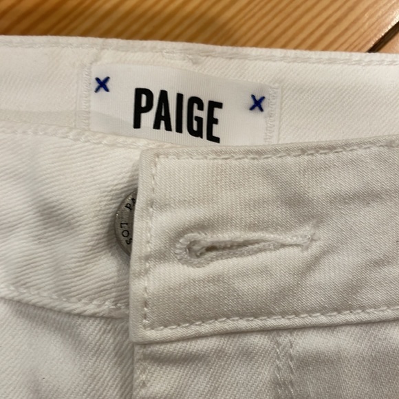 NWOT Paige white denim shorts - Picture 2 of 5